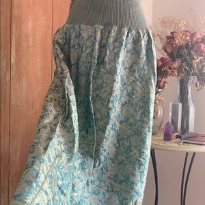 Oriental Teal Skirt
